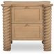 Treccia Oak 2 Drawer Nightstand