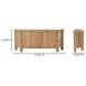Treccia Oak 4 Door Sideboard