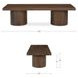 Hadley Warm Brown Rectangular Coffee Table