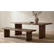 Lila Brown Large Dining Bench