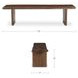 Lila Brown Small Dining Bench