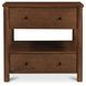 Lottie Brown 2 Drawer Nightstand