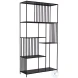 Rama Black Gunmetal Bookcase