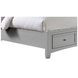 Bonanza Gray Queen Mansion Storage Panel Bed