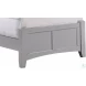 Bonanza Gray King Mansion Bed