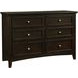 Bonanza Merlot Storage Poster Bedroom Set