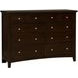 Bonanza Merlot Storage Poster Bedroom Set