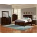 Bonanza Merlot Queen Mansion Storage Panel Bed