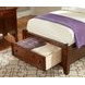 Bonanza Cherry Twin Mansion Storage Panel Bed