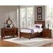 Bonanza Cherry Twin Mansion Storage Panel Bed