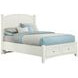 Bonanza White King Storage Poster Bed