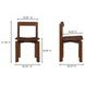 Daifuku Brown Dining Chair Set of 2