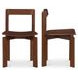 Daifuku Brown Dining Chair Set of 2