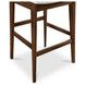 Deco White Upholstered Bar Stool