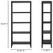 Nolan Black Bookcase