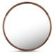 Alcott Walnut Round Small Wall Mirror