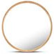 Alcott Oak Round Small Wall Mirror