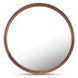Alcott Walnut Round Large Wall Mirror