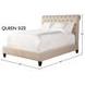 Cameron Downy Natural Queen Upholstered Panel Bed