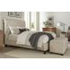 Cameron Downy Natural King Upholstered Panel Bed