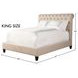Cameron Downy Natural King Upholstered Panel Bed
