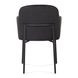 Sydney Black Performance Fabric Upholstered Arm Chair Set of 2