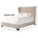Chloe Meringue Natural Queen Upholstered Panel Bed