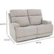 Ashbee Arula Dove 66" Zero Gravity Power Reclining Loveseat with Power Headrest and USB Charging