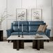 Kester Masen Bluegray Leather 63" Power Reclining Loveseat with Power Headrest and USB Charging