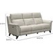 Kester Laurel Cream Leather 86" Power Reclining Sofa with Power Headrest and USB Charging