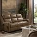 Ayden Hillwood Toffee Leather Power Reclining Living Room Set with Power Lumbar and USB Charging
