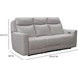 Chester Denisa Soft White Leather 85" Power Reclining Sofa with Power Lumbar and USB Charging