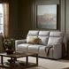 Chester Denisa Soft White Leather 85" Power Reclining Sofa with Power Lumbar and USB Charging
