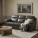 Leon Matteo Smokey Gray Leather Power Reclining Living Room Set with USB Charging