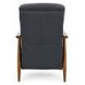 Hampton Santa Fe Ocean Leather Push Thru The Arms Recliner