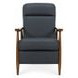 Hampton Santa Fe Ocean Leather Push Thru The Arms Recliner