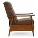 Hampton Oasis Walnut Leather Push Thru The Arms Recliner