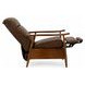 Hampton Oasis Walnut Leather Push Thru The Arms Recliner