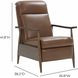 Hampton Colchester Bitters Leather Push Thru The Arms Recliner