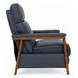 Ashland Santa Fe Ocean Leather Push Thru The Arms Recliner