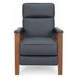 Ashland Santa Fe Ocean Leather Push Thru The Arms Recliner