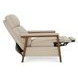 Ashland Cashmere Stone Leather Push Thru The Arms Recliner