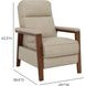 Ashland Cashmere Stone Leather Push Thru The Arms Recliner