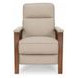 Ashland Cashmere Stone Leather Push Thru The Arms Recliner