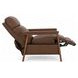 Ashland Oasis Walnut Leather Push Thru The Arms Recliner