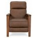 Ashland Oasis Walnut Leather Push Thru The Arms Recliner