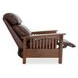 Mission Wenlock Fudge Leather Push Thru The Arms Recliner