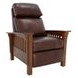 Mission Wenlock Fudge Leather Push Thru The Arms Recliner