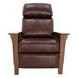 Mission Wenlock Fudge Leather Push Thru The Arms Recliner