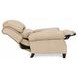 Churchill Cashmere Stone Leather Push Thru The Arms Recliner with Nailhead Trim